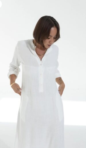Cocoon Dress | White